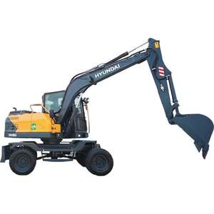 Excavatrice sur pneus Hyundai HW80 neuve à bas prix, excavatrice sur pneus Hyundai HW60 neuve, mini-excavatrice sur pneus Hyundai de 8 tonnes à vendre - Product Image 1