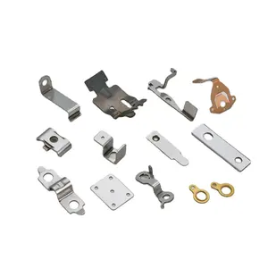 Wholesale custom low price progressive flat connector terminal sheet metal stamping part fabrication service