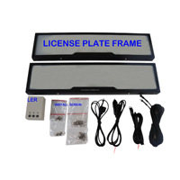 Film occultant électronique en silicone pour cadre de plaque d'immatriculation invisible UE, adapté aux salons automobiles, télécommandé Ato