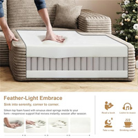 Canapés modulaires Loveliving pour salon, canapé modulaire combiné avec canapés en forme de L, canapé rembourré sans ossature, siège profond, chaise longue