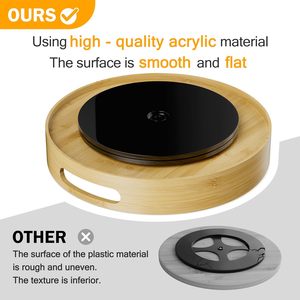 Organizador <span class=keywords><strong>de</strong></span> bambú Lazy Susan antideslizante para cocina, <span class=keywords><strong>estante</strong></span> <span class=keywords><strong>giratorio</strong></span> para especias, tocadiscos <span class=keywords><strong>de</strong></span> madera, estantes <span class=keywords><strong>de</strong></span> <span class=keywords><strong>almacenamiento</strong></span> para armario <span class=keywords><strong>de</strong></span> cocina - Product Image 3