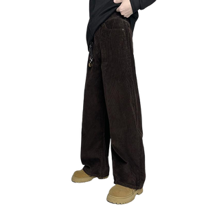 <strong>Men</strong> <strong>Corduroy</strong> Wide Leg Pants Vintage Brown Baggy <strong>Trousers</strong> Loose Fit Balloon Slouchy Streetwear Casual <strong>Corduroy</strong> Pant - Product Image 3