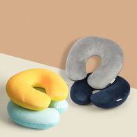 Oreiller de voyage en microbilles pour le cou, idéal pour le bureau, la maison et les voyages en avion (vente en gros)