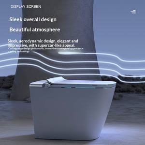 <span class=keywords><strong>Toilette</strong></span> intelligente en céramique <span class=keywords><strong>de</strong></span> qualité supérieure, 58 pouces, pour petits appartements, télécommandée, chauffage instantané, entièrement automatique, avec fonction <span class=keywords><strong>de</strong></span> lavage <span class=keywords><strong>du</strong></span> couvercle rabattable - Product Image 1