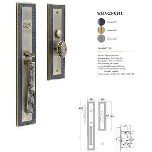 Factory Price All Copper Luxury Style Large Door <b>Lock</b> for the Apartment Interior Bedroom Wooden Door - Product Image 5