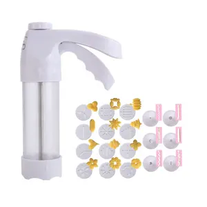 Food Grade 12 Molds 6 Nozzles Cookie Pastry Press Cream Piping Gun Cake Decorating Icing Syringe