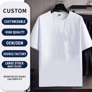 ชุดเสื้อยืดแขนสั้นพิมพ์ลายภูเขาหิมะสำหรับผู้ชาย สไตล์เ<span class=keywords><strong>ก</strong></span>าหลี ทรงเข้ารูป แบบสองชิ้น รับผลิตตามสั่ง - Product Image 1