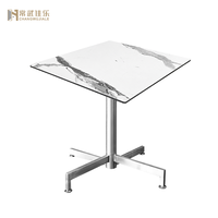 Table de jardin pliante compacte en stratifié HPL Hua Jiale – Meuble de jardin pliable en HPL pour café et petit jardin