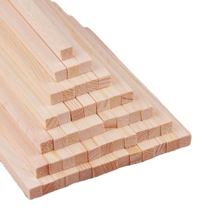 Tailai Square Dowel Rods Unfinished Wooden Dowel Rods Square Natural Hardwood Dowel Sticks for Crafts DIY Projects to be Sanded,