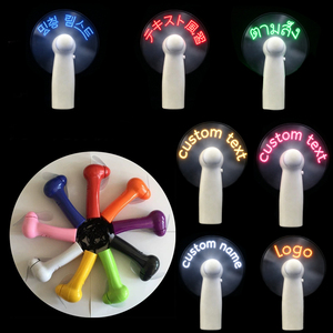 Ventilador de Mano LED con Diseño Personalizado y Logotipo, Regalos Publicitarios de Verano, Ventilador Luminoso a Batería, Artículos Promocionales para Fiestas - Product Image 1