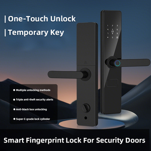 Serrure intelligente Tuya/TTLOCK avec reconnaissance d'empreintes digitales, Wifi, mot de passe et carte, semi-automatique - Product Image 4