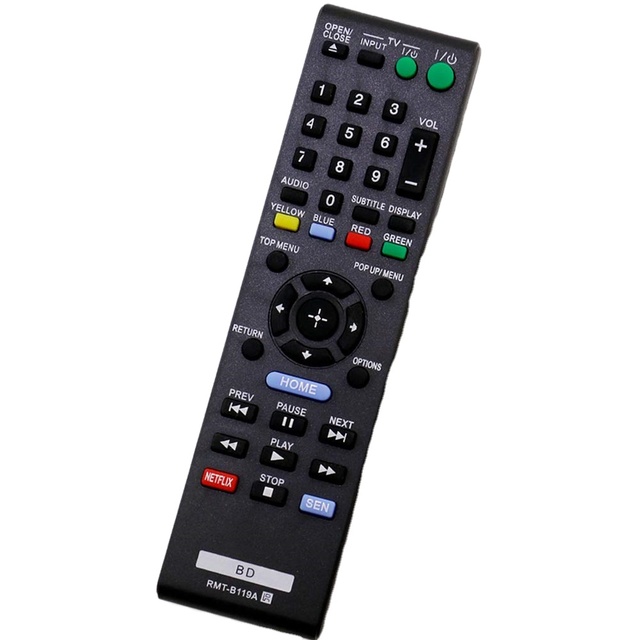 RMT-B119A Replacement Blu-ray Tv Remote Controls for Sony BD Bluray Player