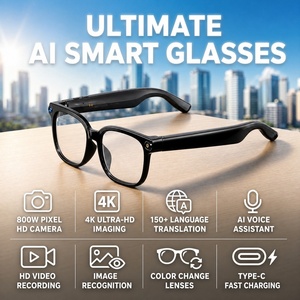 Premium AR Smart <b>Glasses</b> Real Time Translation Wireless Video Record 800w <b>Camera</b> Bt Call Wifi Men Women Ai <b>Glasses</b> With ChatGPT - Product Image 1