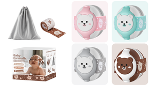 Produits pour bébés, protège-oreilles anti-bruit 25 dB, protège-oreilles pour enfants, protège-oreilles réglables, réduction du bruit, protège-oreilles pour bébés - Product Image 3