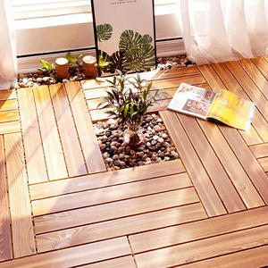 ไม้พื้นไม้เนื้อแข็งธรรมชาติเคลือบน้ำมันสำหรับกลางแจ้ง ขนาด 30*60*2.3 ซม. แบบต่อประกอบได้ สำหรับปูพื้นระเบียง - Product Image 1