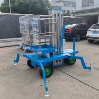 Eterlift Mobiler Vertikaler Mastlift Einzel-Säulen-Aluminiumlift, 4-16m Hubhöhe 120kg-200kg Tragfähigkeit Hydraulischer Personenlift