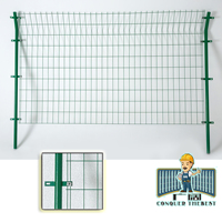 Clôture en treillis soudé 3D 150x60, galvanisée à chaud, avec pliage triangulaire