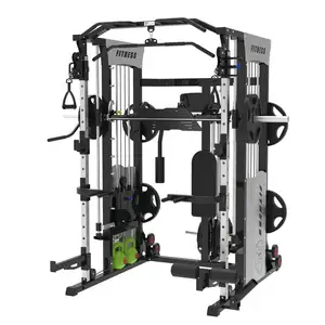 Ticari Smith makinesi spor ağırlıkları Squat çerçevesi çok fonksiyonlu egzersiz ekipmanları Squat çerçevesi