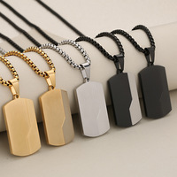 Pendentif personnalisé en acier inoxydable gravé au laser, plaqué or 18 carats, breloque en forme de barre, bijou personnalisé avec nom