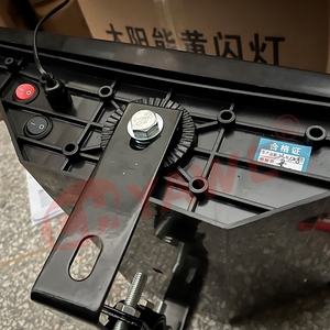 CE Yol Güvenliği Güneş Enerjili Trafik Uyarı Lambası Sarı ve Kırmızı Çift Renkli Flaşör Su Geçirmez IP65 Trafik Sinyalleri için - Product Image 5