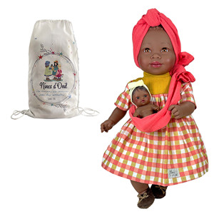 Poupée bébé Maria Reborn 30 cm peluche en silicone avec modèle musical et à piles de style Vichy - Product Image 2