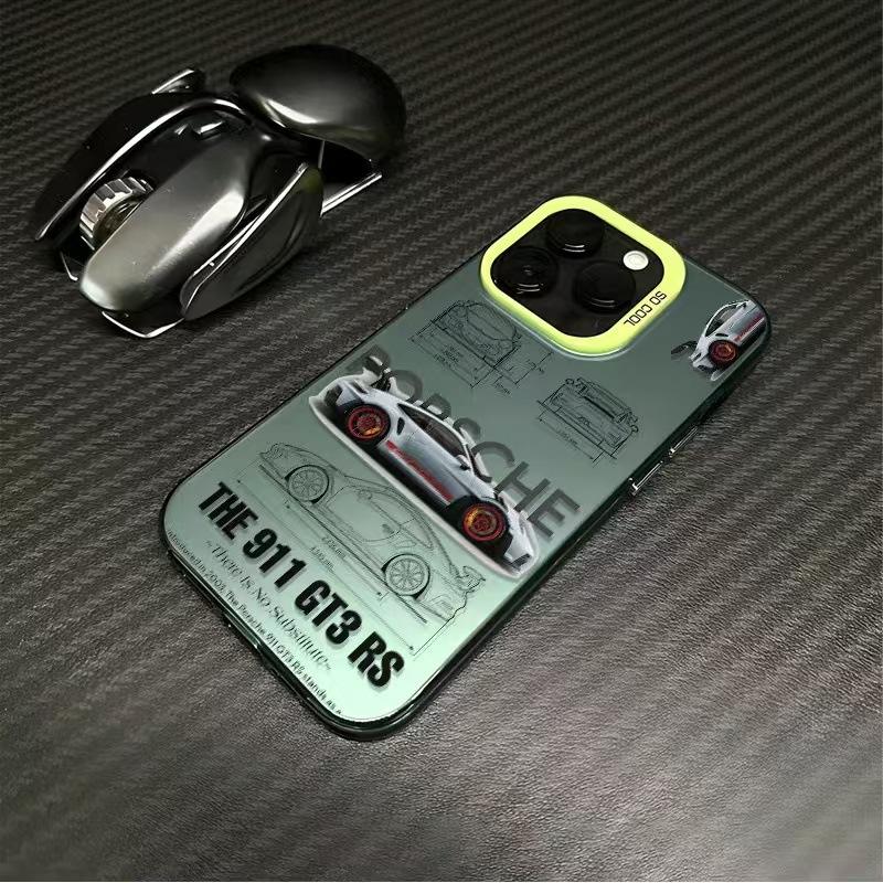 Color silver shell-green-sports car super run