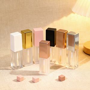 Wholesale Customized Logo Cosmetics Empty <b>Square</b> Lipstick Tube Clear Empty Lipstick <b>Container</b> Tubes Big Brush - Product Image 6
