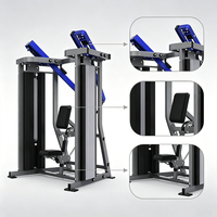 Machine à poulies doubles avec charge de poids de 75 kg, équipement de gym en acier pour poulie haute