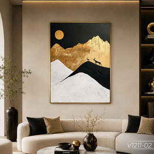 Premium Abstract Silk <b>Painting</b> Wall Art Decor Handmade Silk Landscape Wave Art Vietnam Factory OEM ODM Supplier Model V1211-02 - Product Image 6