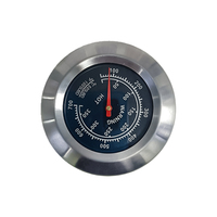 Termómetro para Horno de Parrilla para Barbacoa, Termómetro Bimetálico de Acero Inoxidable
