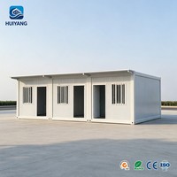 Bureau/Dortoir Temporaire en Panneaux Sandwich Préfabriqués Imperméables, Construction Rapide et Durable