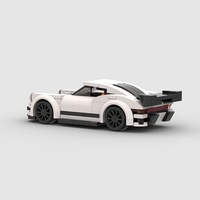 Blocs de construction MOC Supercar Racing Vehicle en plastique ABS, 165 pièces, mini briques, jouet éducatif DIY, modèle compatible avec d'autres marques