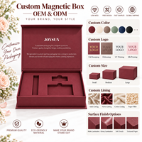 Boîte en carton rigide de style livre, écologique, avec logo personnalisé imprimé, couleur bordeaux, emballage magnétique de luxe pour coffret cadeau d'entreprise