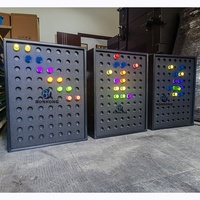 Panneau interactif Pixel Art de qualité supérieure Bonhong Mur de chevilles en acrylique lumineux pour aire de jeux intérieure pour enfants