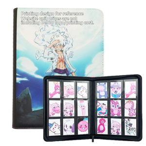 ModernQiu Classeur de cartes à collectionner personnalisé de haute qualité à 9 pochettes, album photo en cuir PU à 20 feuilles, <span class=keywords><strong>dossier</strong></span> de présentation pour 360 cartes - Product Image 1