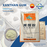 Gomme xanthane en poudre de qualité alimentaire, stabilisateur et émulsifiant de la marque Baisheng, origine Hebei, en emballage en sac
