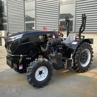 Tracteur agricole 4x4 diesel 80 CV pour forêt, serre, transport, ferme et aménagement de fossés, livraison gratuite