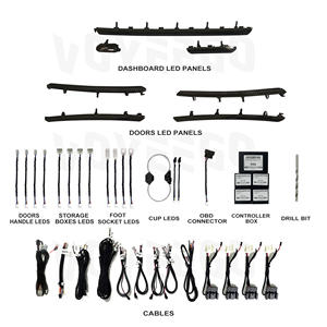 Éclairage d'Ambiance Voyeego pour Voitures Prix d'Usine Bonne Qualité Vente Chaude Lumière Ambiante pour <span class=keywords><strong>Audi</strong></span> A3 2013-2020 - Product Image 1