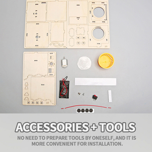 Nuevo Diseño de Lavadora Eléctrica Vertical Modelo Diy, Kit Experimental de Ciencia y Educación, Juguetes de Madera Hechos a Mano para Niños - Product Image 4