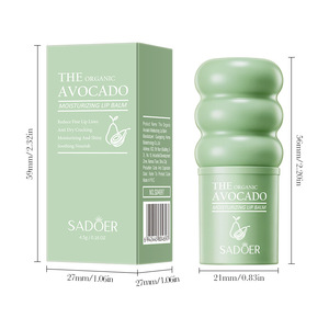SADOER <span class=keywords><strong>Bálsamo</strong></span> Labial Hidratante de Aguacate Orgánico 4.5g - Manteca de Karité, Repara Labios Agrietados al 97%, Hidratación Profunda 72H y Anti-Grietas - Product Image 5