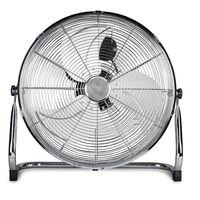 Vente chaude 16 pouces entièrement en métal lames commande mécanique ventilateur de sol oscillant pour salle de sport en plein air et hôtel