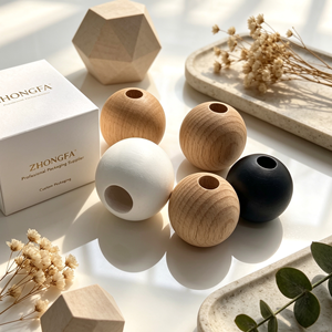 Custom Wooden Caps For <b>Reed</b> <b>Diffuser</b> Glass <b>Bottles</b> Natural Wood Fragrance Closures For Home Scent Packaging - Product Image 3
