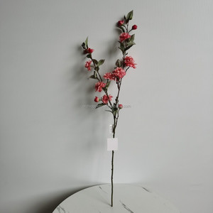 Fleur artificielle réaliste à tige unique, 15 têtes, Camélia Rose Pink Victory, Lys de jade, Racine de mandragore, Fleur de thé de montagne, 90 cm, Noël - Product Image 2