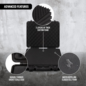 Free sample Custom Logo Rigid EVA Storage <b>Gun</b> <b>Case</b> Pouch Luxury Casual Classic Hard EVA Travel Carrying Ziiper <b>Case</b> With Zipper - Product Image 3