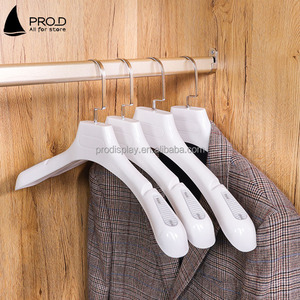 Bán Buôn Áo Hiển Thị Heavy Duty Giá Rẻ Tùy Chỉnh Trắng Nhựa Phù Hợp Với Móc Áo Với Logo Cho Quần Áo - Product Image 4