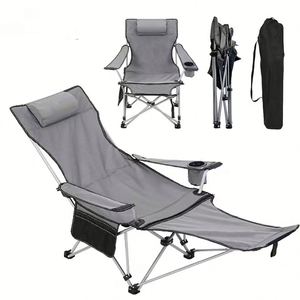 Chaise de plage pliable légère pour le plein air, chaise de camping inclinable - Product Image 1