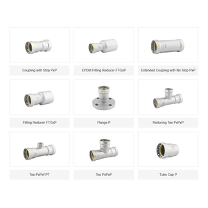 Type de presse Pressfittings V et M-Contour/Couplage Coude 90 45 degrés Viega Raccord de tuyau en acier inoxydable standard européen - Product Image 4
