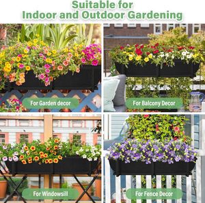 Forros de tela negra para cajas de ventana, forros de fieltro cuadrados para macetas, forros de repuesto de tela no tejida para cestas colgantes de flores y <span class=keywords><strong>plantas</strong></span>. - Product Image 6