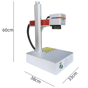 Machine de gravure laser à fibre Mopa 30W 50W 60W économique pour le marquage et l'impression de stylos sur convoyeur - Product Image 2