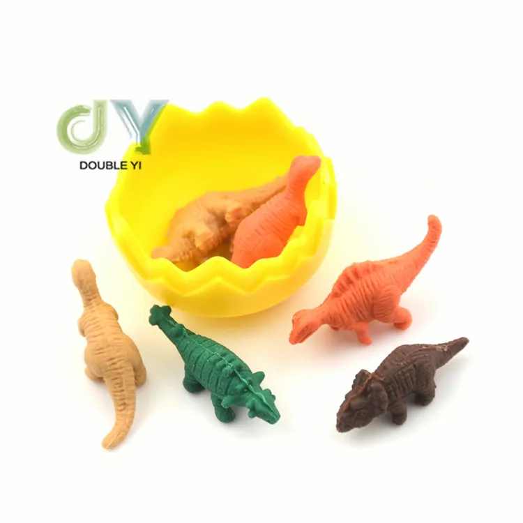 De dibujos animados Mini dinosaurio de goma de borrar los niños artículos de papelería regalos de promoción huevo de dinosaurio borrador conjunto